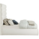  Color_Cream  Size_Full  -- Adam Cream Linen Textured Fabric Upholstered Full Bed IMAGE 4