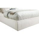Meridian Adam Cream Linen Textured Fabric Full Bed IMAGE 6