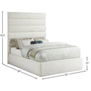  Color_Cream  Size_Full  -- Adam Cream Linen Textured Fabric Upholstered Full Bed IMAGE 9