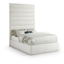  Color_Cream  Size_Full  -- Adam Cream Linen Textured Fabric Upholstered Full Bed IMAGE 1