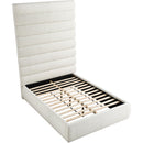  Color_Cream  Size_Full  -- Adam Cream Linen Textured Fabric Upholstered Full Bed IMAGE 7