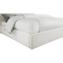  Color_Cream  Size_King  -- Adam Cream Linen Textured Fabric Upholstered King Bed IMAGE 6