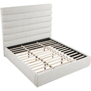  Color_Cream  Size_King  -- Adam Cream Linen Textured Fabric Upholstered King Bed IMAGE 7