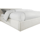  Color_Cream  Size_King  -- Adam Cream Linen Textured Fabric Upholstered King Bed IMAGE 6