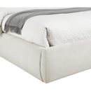  Color_Cream  Size_Queen  -- Adam Cream Linen Textured Fabric Upholstered Queen Bed IMAGE 6