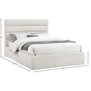  Color_Cream  Size_Queen  -- Adam Cream Linen Textured Fabric Upholstered Queen Bed IMAGE 9