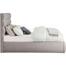  Color_Taupe  Size_Full  -- Adam Taupe Linen Textured Fabric Upholstered Full Bed IMAGE 4