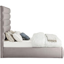  Color_Taupe  Size_Full  -- Adam Taupe Linen Textured Fabric Upholstered Full Bed IMAGE 4