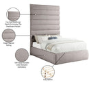  Color_Taupe  Size_Full  -- Adam Taupe Linen Textured Fabric Upholstered Full Bed IMAGE 10