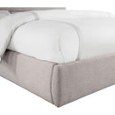  Color_Taupe  Size_King  -- Adam Taupe Linen Textured Fabric Upholstered King Bed IMAGE 6