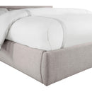  Color_Taupe  Size_King  -- Adam Taupe Linen Textured Fabric Upholstered King Bed IMAGE 6