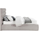  Color_Taupe  Size_Queen  -- Adam Taupe Linen Textured Fabric Upholstered Queen Bed IMAGE 4