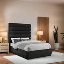 Color_Black  Size_Full  -- Meridian Adam Upholstered Panel Bed IMAGE 2