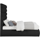 Meridian Adam Black Boucle Fabric Full Bed IMAGE 4