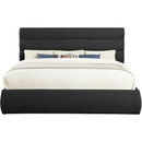  Color_Black  Size_King  -- Adam Black Boucle Fabric Upholstered King Bed IMAGE 3