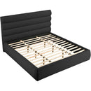  Color_Black  Size_King  -- Adam Black Boucle Fabric Upholstered King Bed IMAGE 6