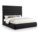  Color_Black  Size_King  -- Adam Black Boucle Fabric Upholstered King Bed IMAGE 1
