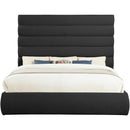  Color_Black  Size_King  -- Adam Black Boucle Fabric Upholstered King Bed IMAGE 3