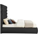  Color_Black  Size_King  -- Adam Black Boucle Fabric Upholstered King Bed IMAGE 4