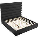  Color_Black  Size_King  -- Adam Black Boucle Fabric Upholstered King Bed IMAGE 6