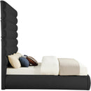  Color_Black  Size_King  -- Adam Black Boucle Fabric Upholstered King Bed IMAGE 4