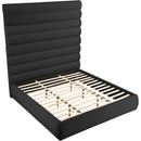  Color_Black  Size_King  -- Adam Black Boucle Fabric Upholstered King Bed IMAGE 6