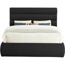  Color_Black  Size_Queen  -- Adam Black Boucle Fabric Upholstered Queen Bed IMAGE 3