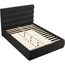  Color_Black  Size_Queen  -- Adam Black Boucle Fabric Upholstered Queen Bed IMAGE 6