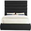  Color_Black  Size_Queen  -- Adam Black Boucle Fabric Upholstered Queen Bed IMAGE 3