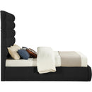  Color_Black  Size_Queen  -- Adam Black Boucle Fabric Upholstered Queen Bed IMAGE 4