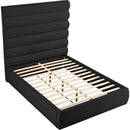  Color_Black  Size_Queen  -- Adam Black Boucle Fabric Upholstered Queen Bed IMAGE 6