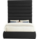  Color_Black  Size_Queen  -- Adam Black Boucle Fabric Upholstered Queen Bed IMAGE 3