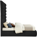  Color_Black  Size_Queen  -- Adam Black Boucle Fabric Upholstered Queen Bed IMAGE 4