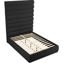  Color_Black  Size_Queen  -- Adam Black Boucle Fabric Upholstered Queen Bed IMAGE 6