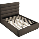  Color_Brown  Size_Full  -- Adam Brown Boucle Fabric Upholstered Full Bed IMAGE 6