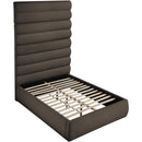  Color_Brown  Size_Full  -- Adam Brown Boucle Fabric Upholstered Full Bed IMAGE 6