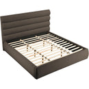 Meridian Adam Brown Boucle Fabric King Bed IMAGE 6