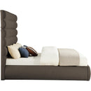  Color_Brown  Size_King  -- Adam Brown Boucle Fabric Upholstered King Bed IMAGE 4