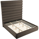  Color_Brown  Size_King  -- Adam Brown Boucle Fabric Upholstered King Bed IMAGE 6