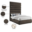  Color_Brown  Size_Queen  -- Adam Brown Boucle Fabric Upholstered Queen Bed IMAGE 10