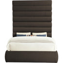  Color_Brown  Size_Queen  -- Adam Brown Boucle Fabric Upholstered Queen Bed IMAGE 3