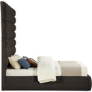  Color_Brown  Size_Queen  -- Adam Brown Boucle Fabric Upholstered Queen Bed IMAGE 4