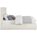 Color_Cream  Size_Full  -- Adam Cream Boucle Fabric Upholstered Full Bed IMAGE 4