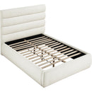 Meridian Adam Cream Boucle Fabric Full Bed IMAGE 6