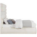  Color_Cream  Size_Full  -- Adam Cream Boucle Fabric Upholstered Full Bed IMAGE 4