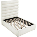Meridian Adam Cream Boucle Fabric Full Bed IMAGE 6
