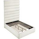  Color_Cream  Size_Full  -- Adam Cream Boucle Fabric Upholstered Full Bed IMAGE 6
