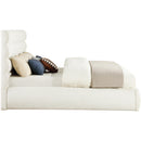  Color_Cream  Size_King  -- Adam Cream Boucle Fabric Upholstered King Bed IMAGE 4