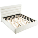  Color_Cream  Size_King  -- Adam Cream Boucle Fabric Upholstered King Bed IMAGE 6