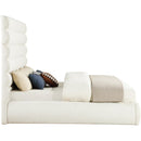  Color_Cream  Size_King  -- Adam Cream Boucle Fabric Upholstered King Bed IMAGE 4
